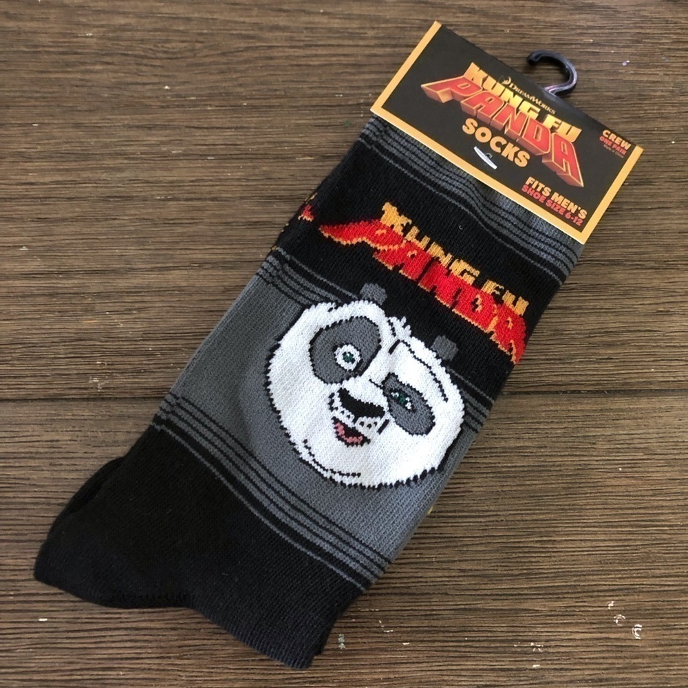 Kung Fu Panda novelty men’s crew socks